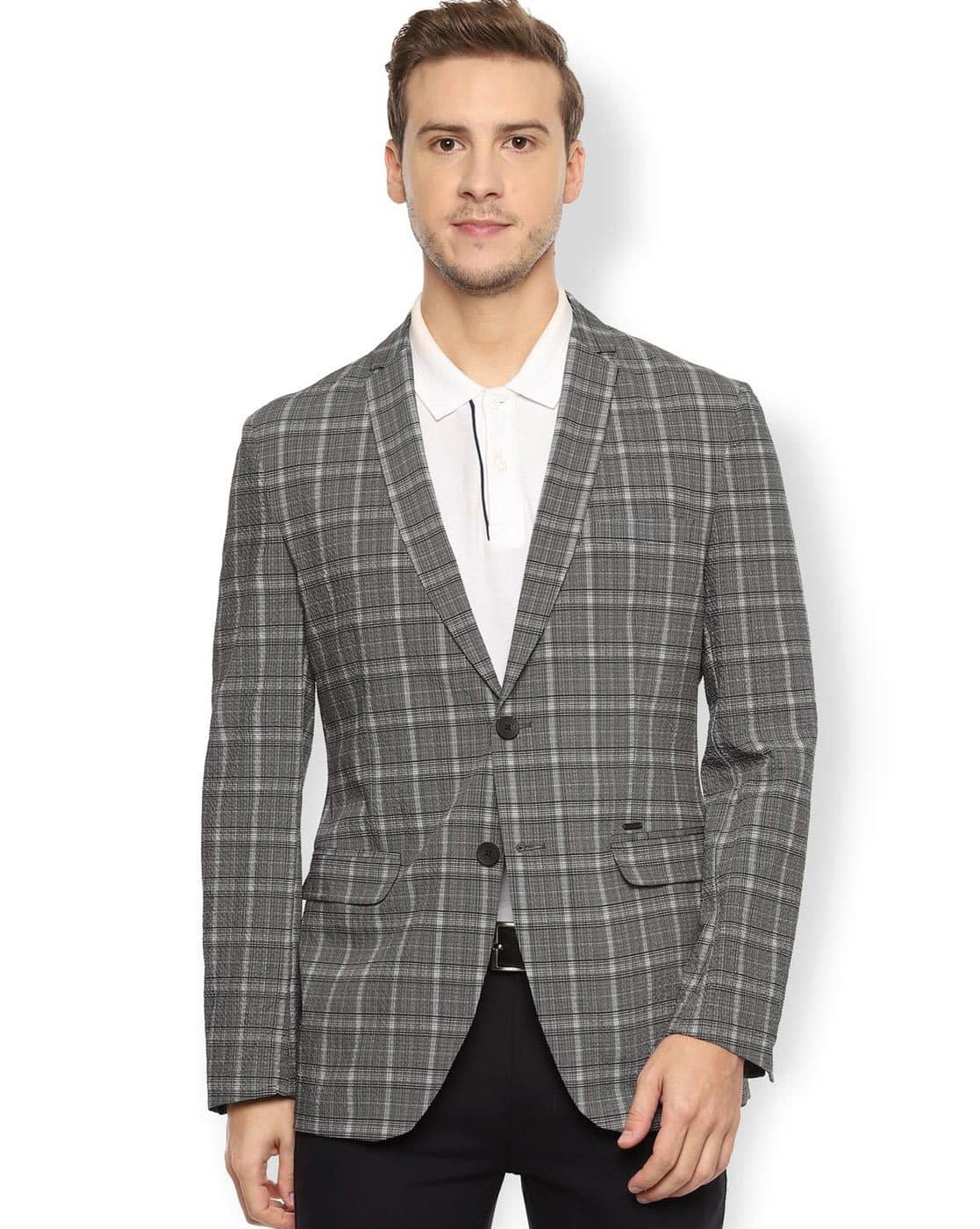 van heusen white blazer