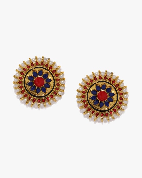 Flipkart.com - Buy CHORIOTIS Gold Plated Traditional Stud Earrings For  Women & Girls Alloy Stud Earring Online at Best Prices in India