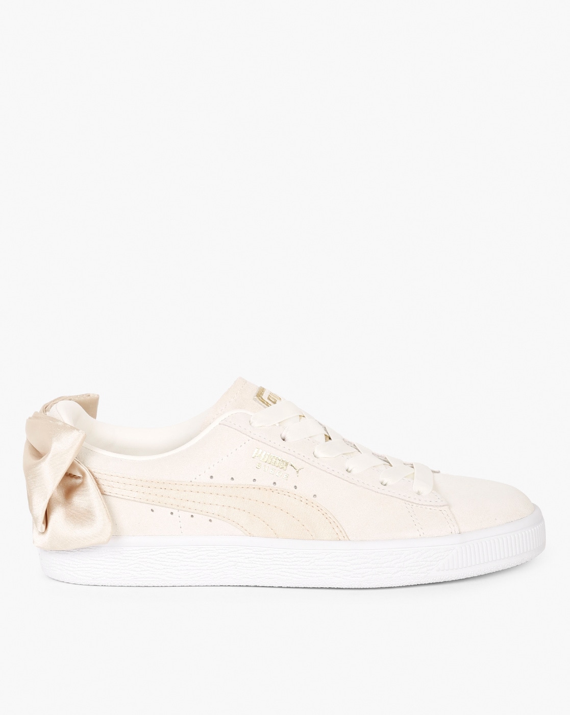 Puma suede bow varsity women's clearance sneakers