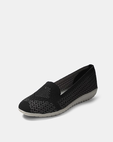 Textured Ballerina Flat Shoes (Image - 2)