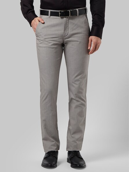 Buy Park Avenue Dark Khaki Trouser (Size: 30)-PMTB07074-H6 at Amazon.in