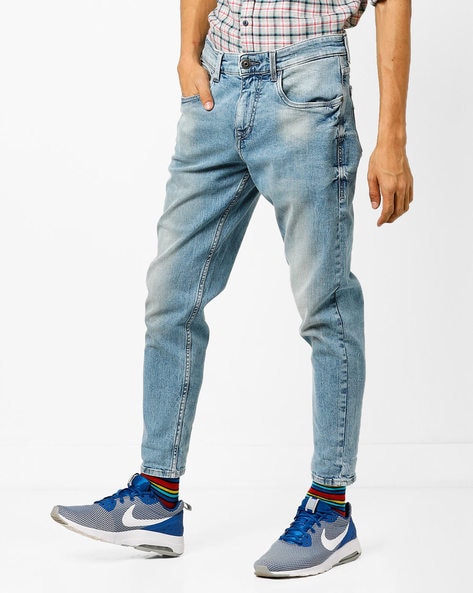 Buy Flying Machine Jackson Skinny Fit Side Tape Stone Wash Jeans - NNNOW.com