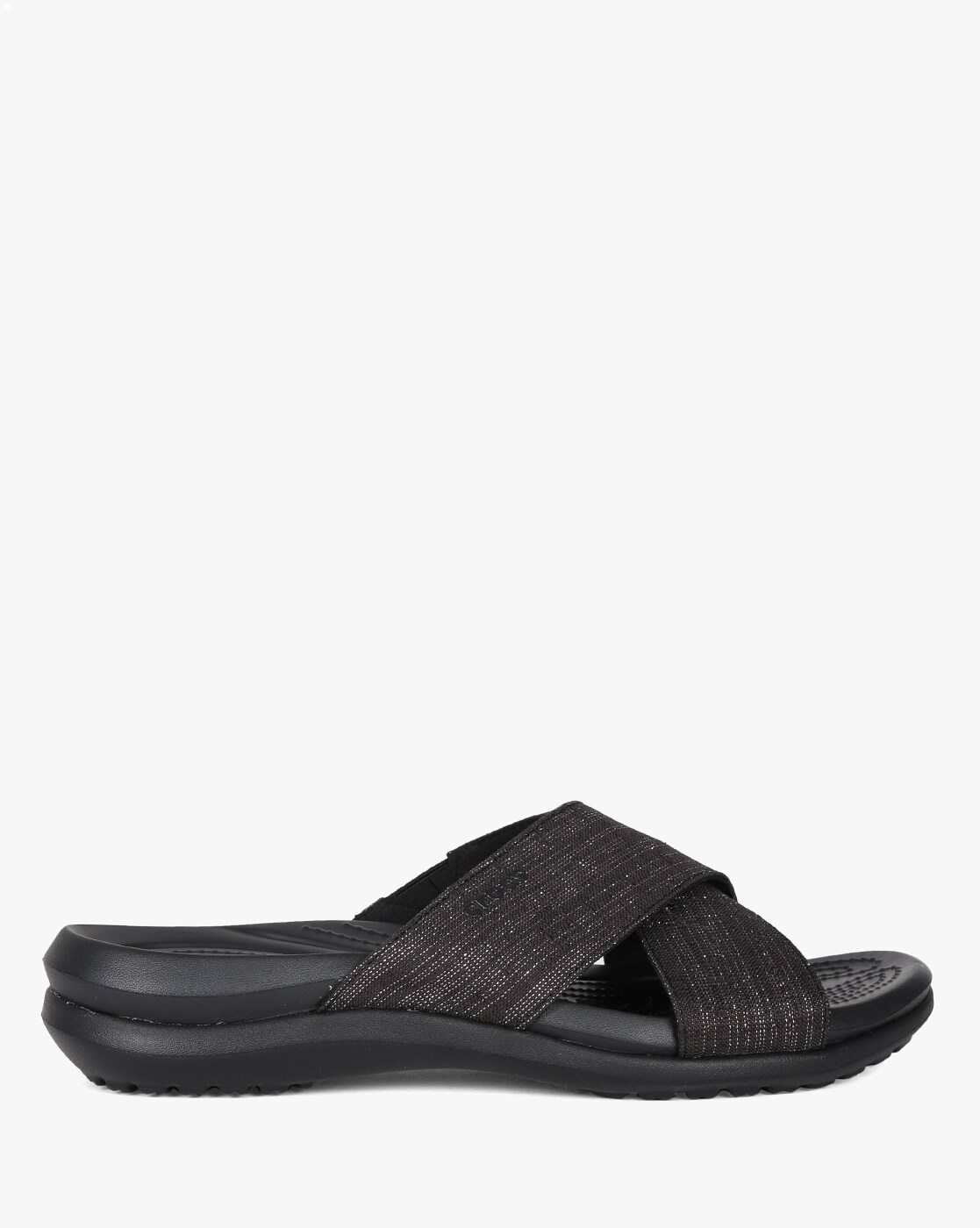 Buy Black Flat Sandals for Women by CROCS Online Ajio