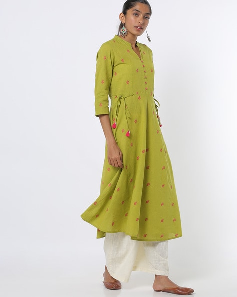 Buy Utsa by Westside Pink Lucknow Embroidered Kurta for Online @ Tata CLiQ