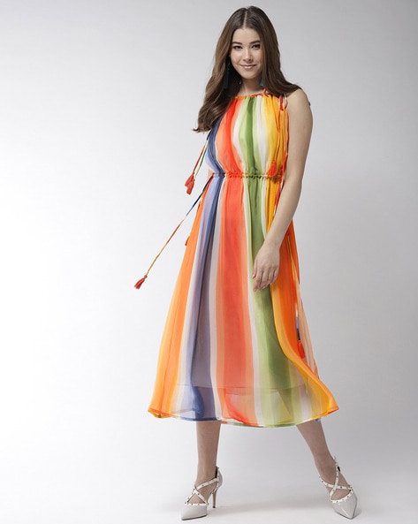 Tie & Dye Gown Dress
