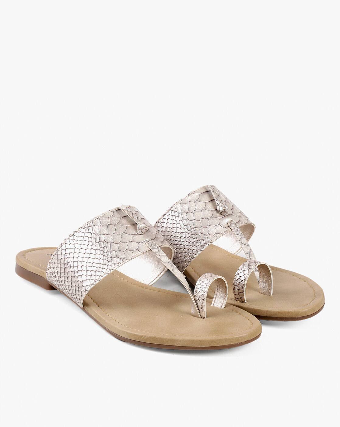 silver toe ring sandals