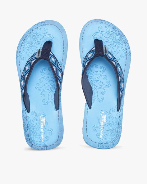 blue flip flops womens