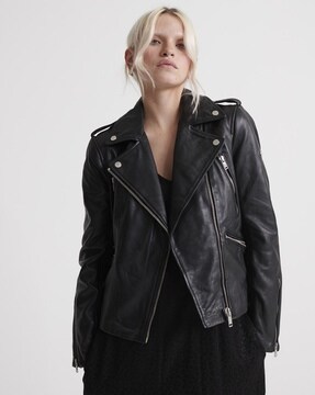 ajio leather jackets womens