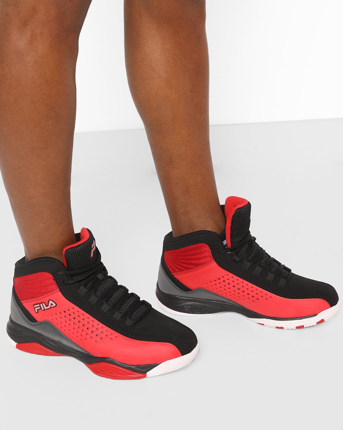 fila red basketball shoes