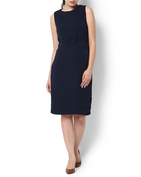 Sheath Dress Van Heusen Formal Dress Buy Navy Blue Dresses For