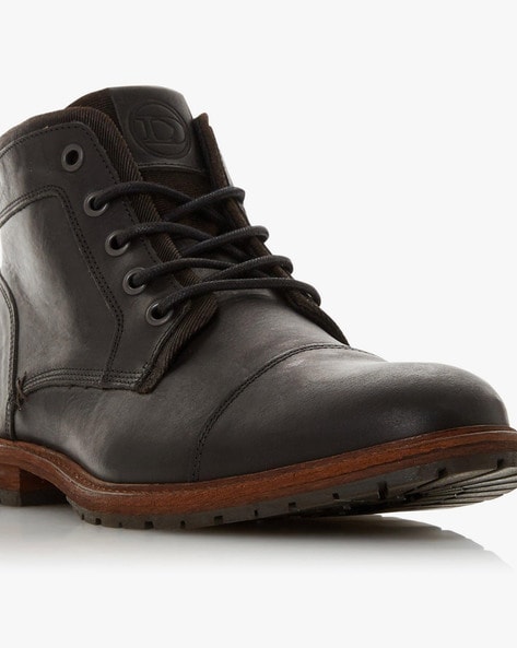 Buy Black Boots for Men by Dune London Online Ajio