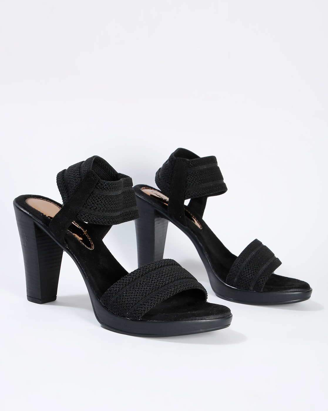 Buy CATWALK Black Embellished Heels Online