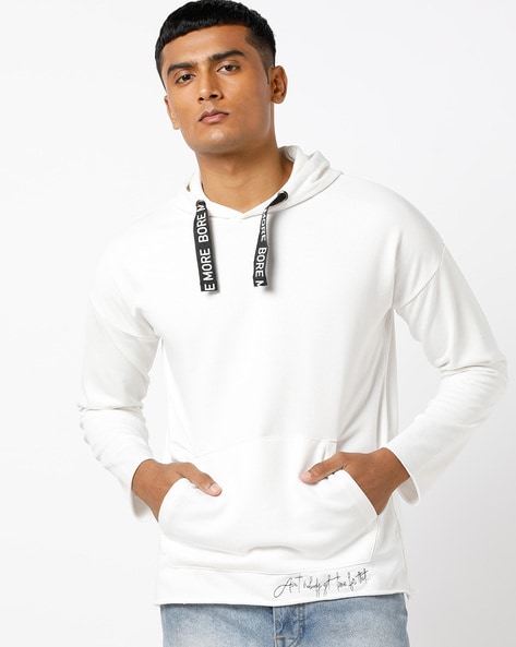 Off shoulder outlet hoodie