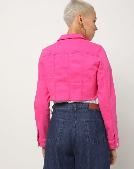 Pink store jackets cheap