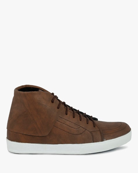 High-Top Lace-Up Casual Shoes