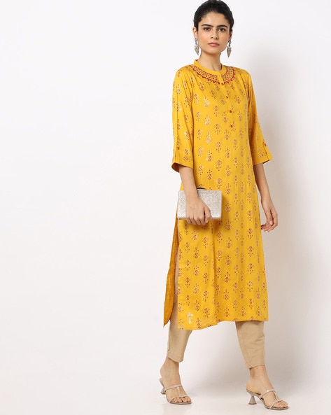 Buy Yellow Kurtas for Women by ALENA Online  Ajiocom
