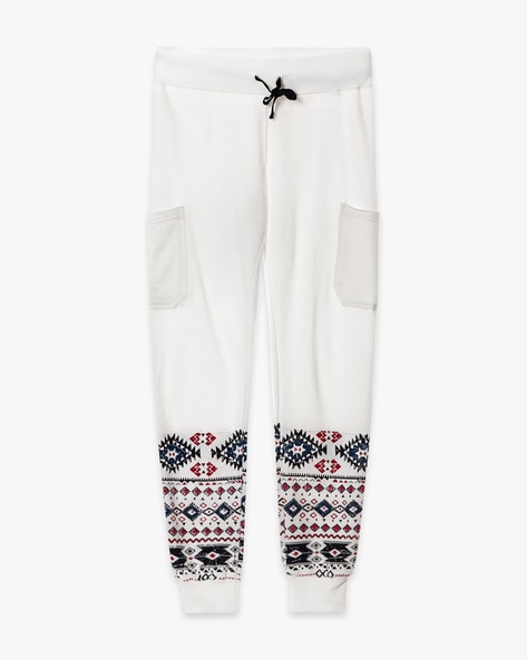 Buy Off White Track Pants for Women by Teamspirit Online