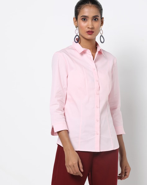 marks and spencer pink shirt