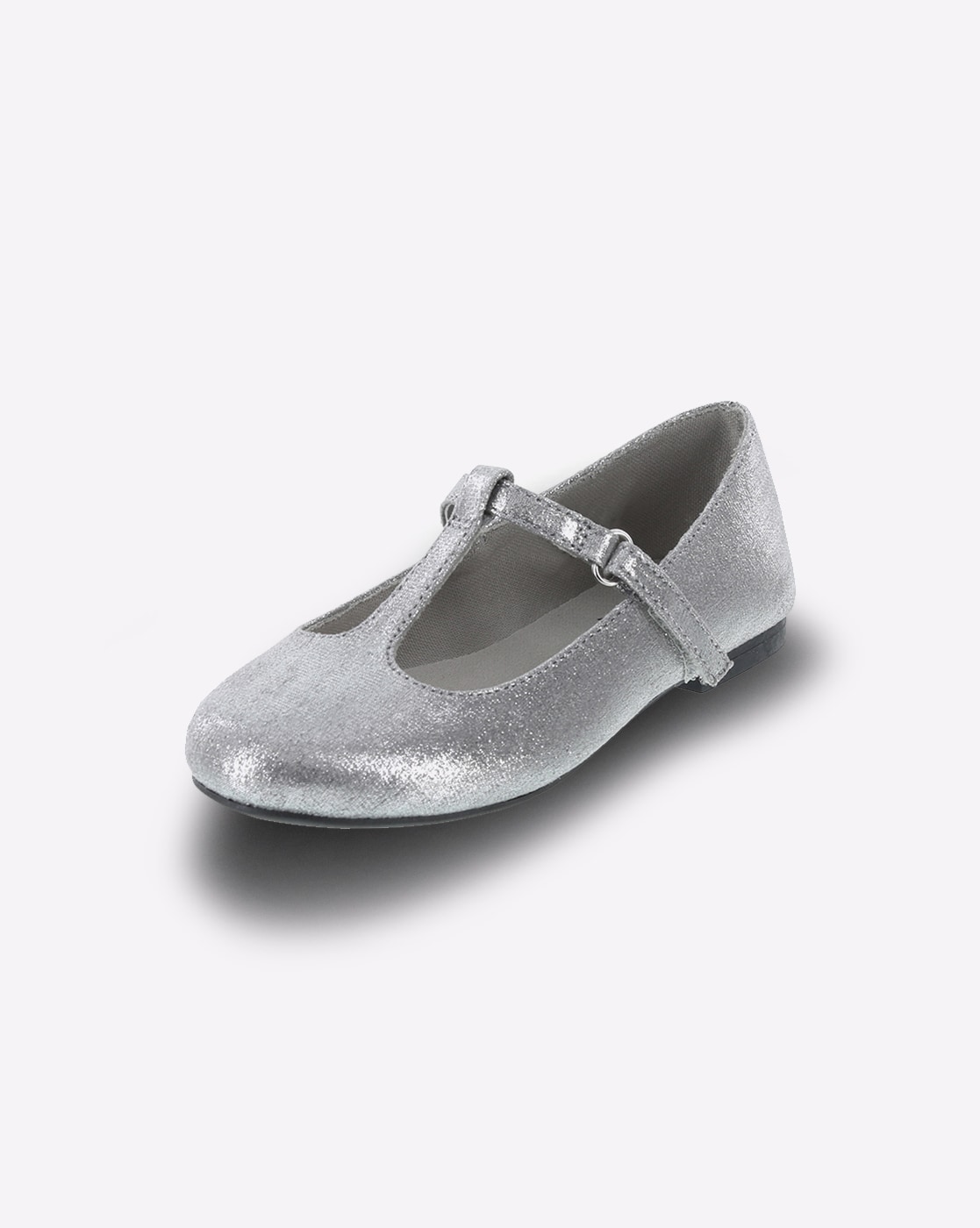 little girls silver shoes