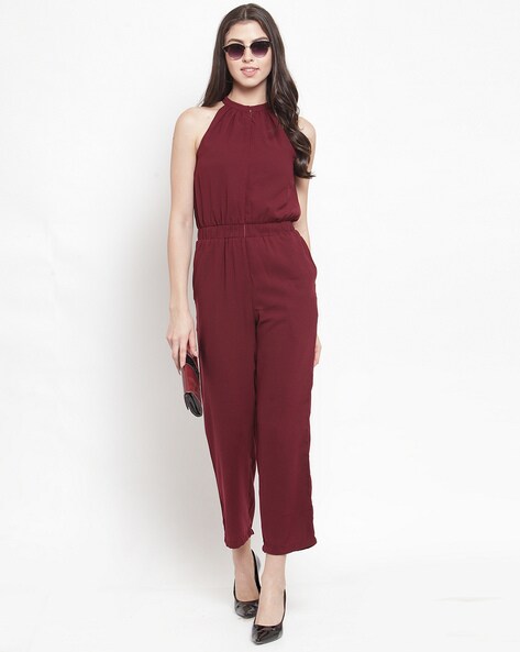 boohoo ruffle jumpsuit