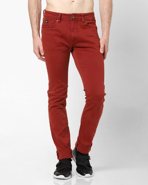 Dolce & Gabbana Red Cotton Straight Fit Men Denim Jeans – PHOENIX LUXE