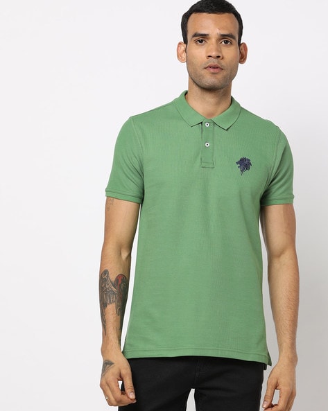 polo t shirt green