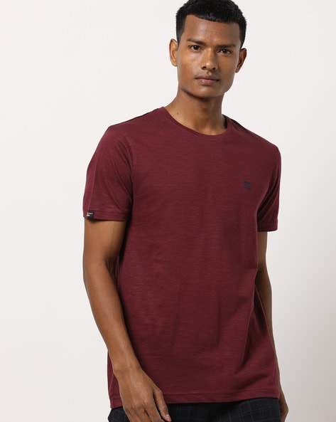 Slub Knit Crew-Neck T-shirt