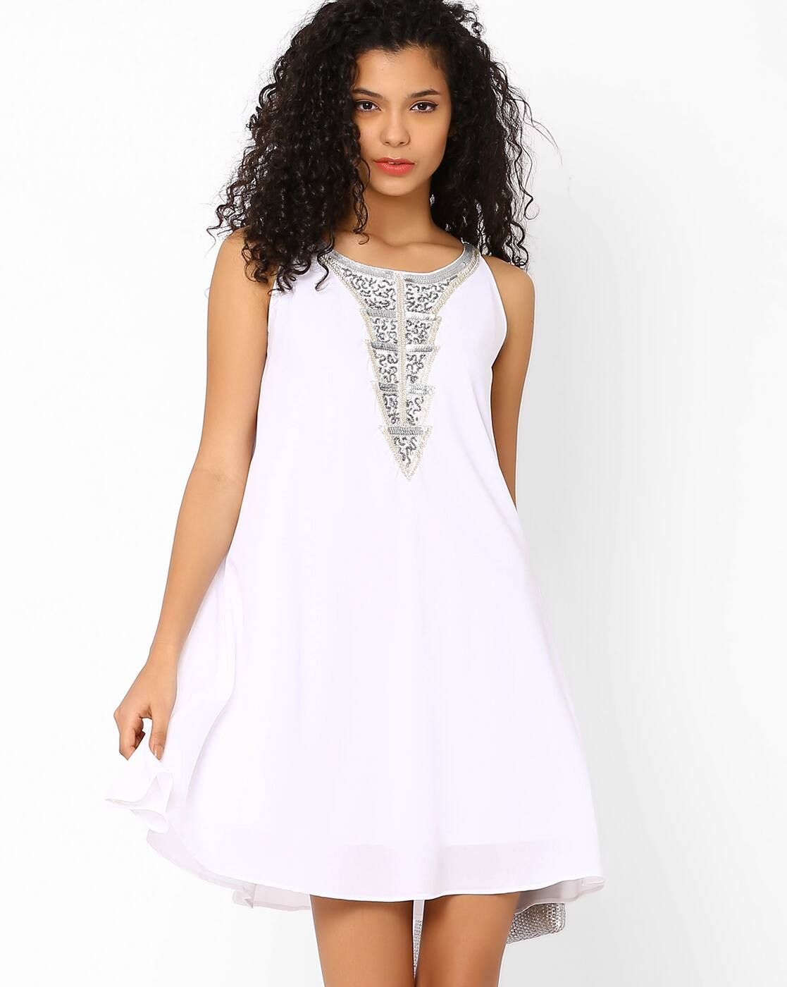 off white swing dress
