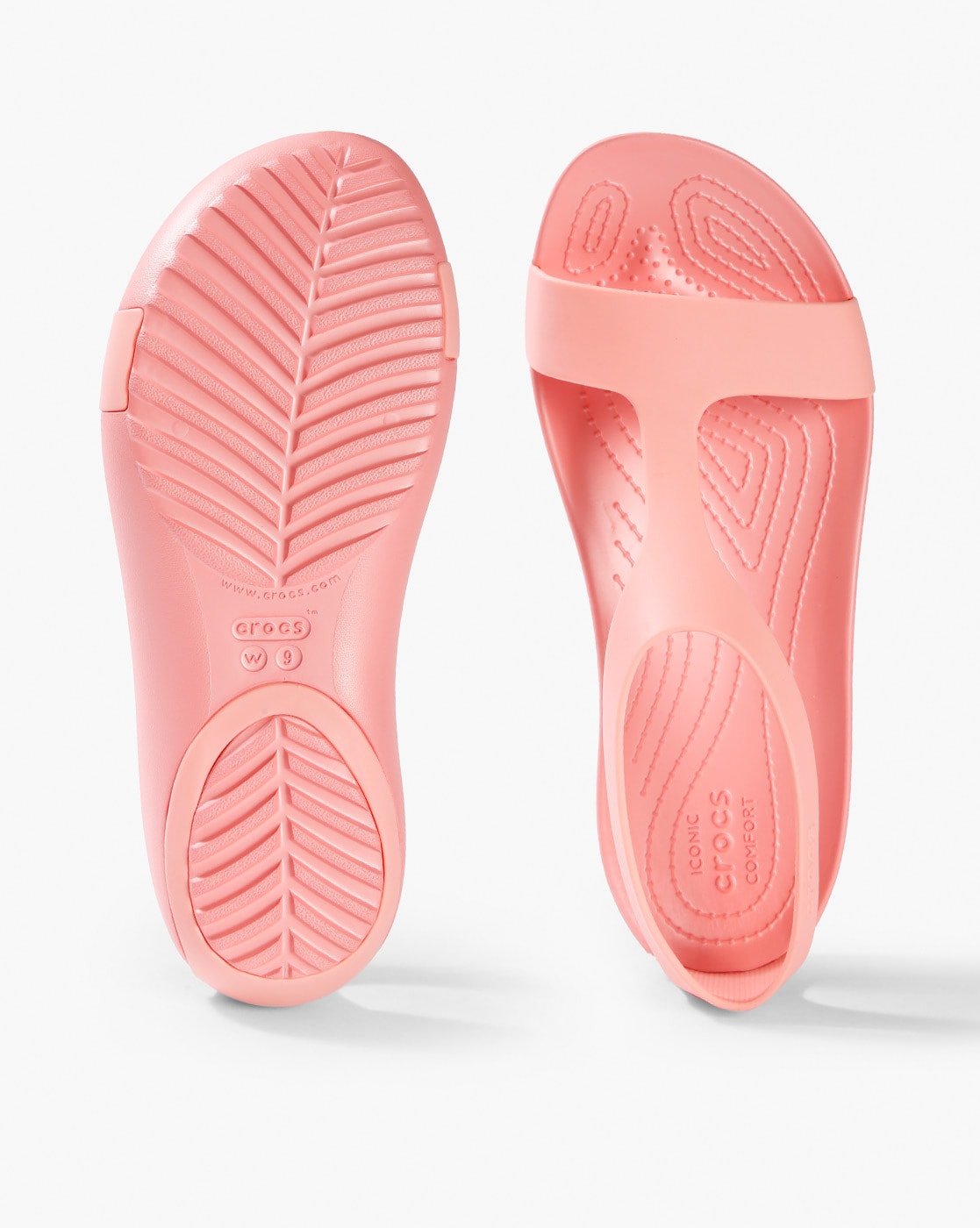 Buy Pink Flat Sandals for Women by CROCS Online Ajio