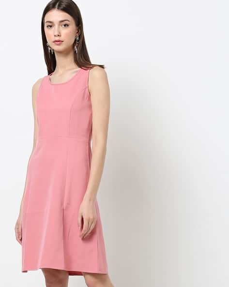 ajio pink dress