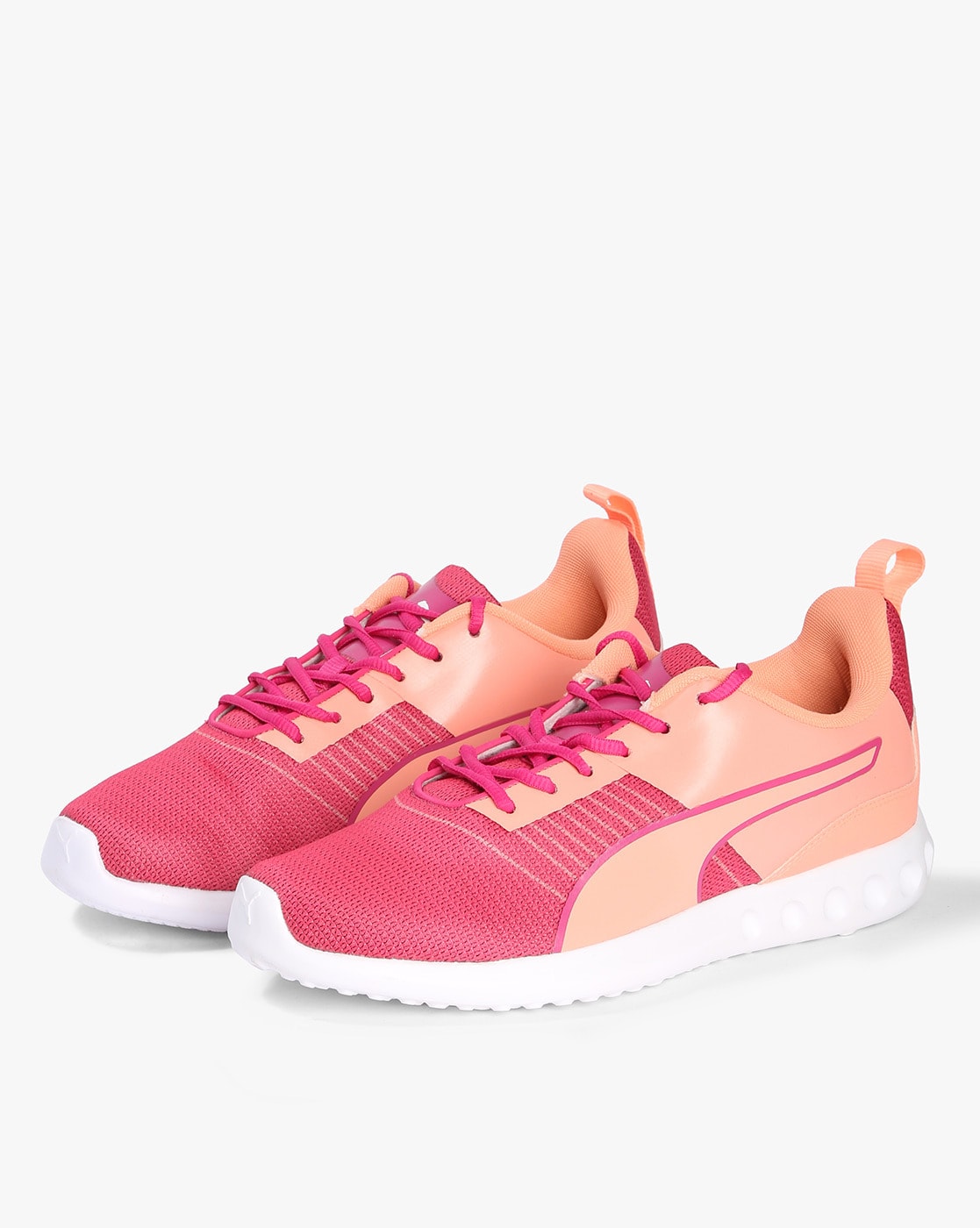 puma pink sport shoes
