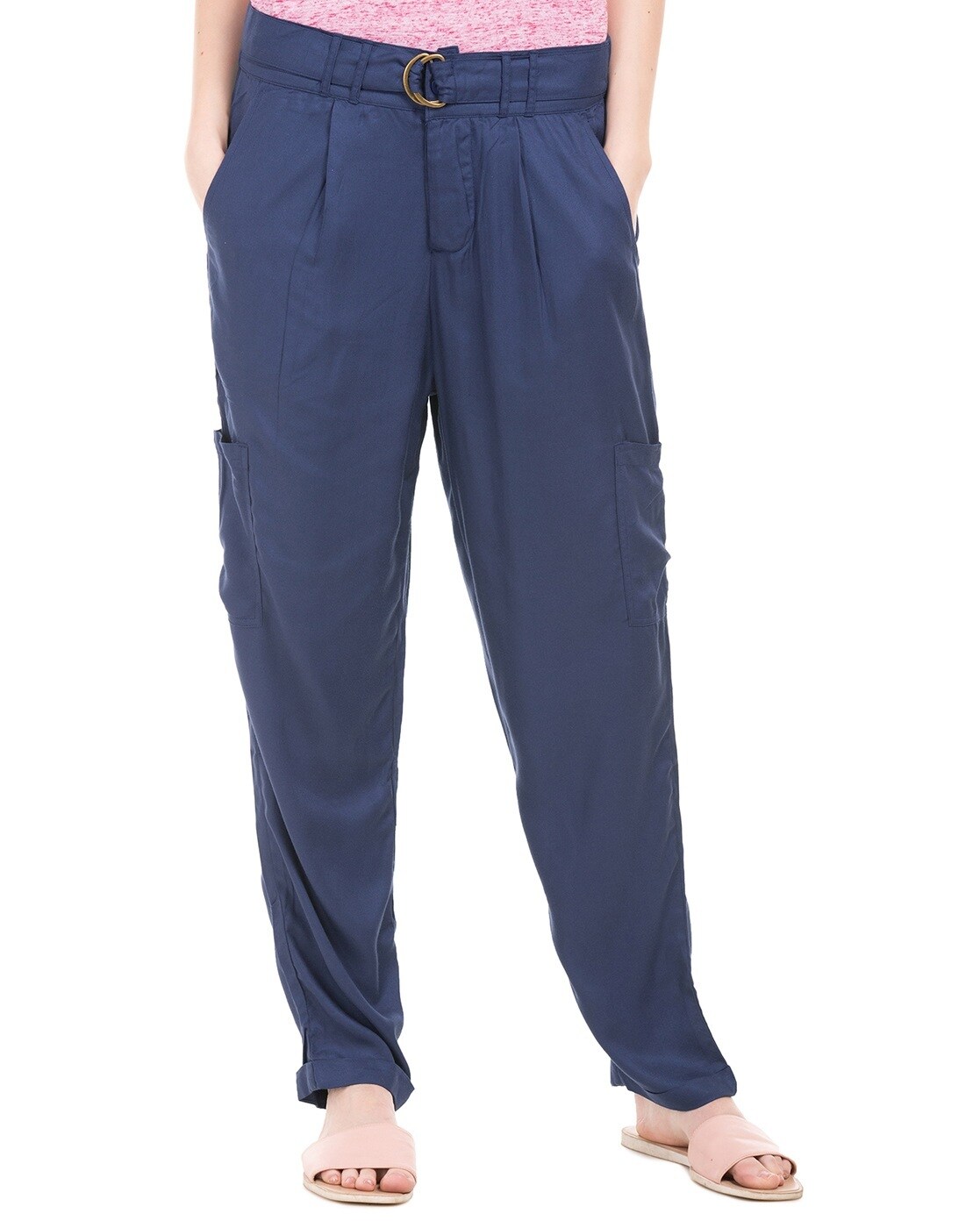 womens cargo pants with elastic waistband