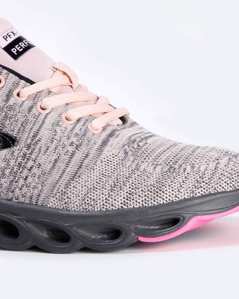 Washable Lace-Up Sport Shoes with Mesh Panelling (Image - 2)