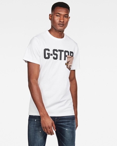 Buy White Tshirts by G RAW Online |