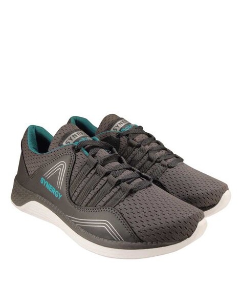 action grey running shoes