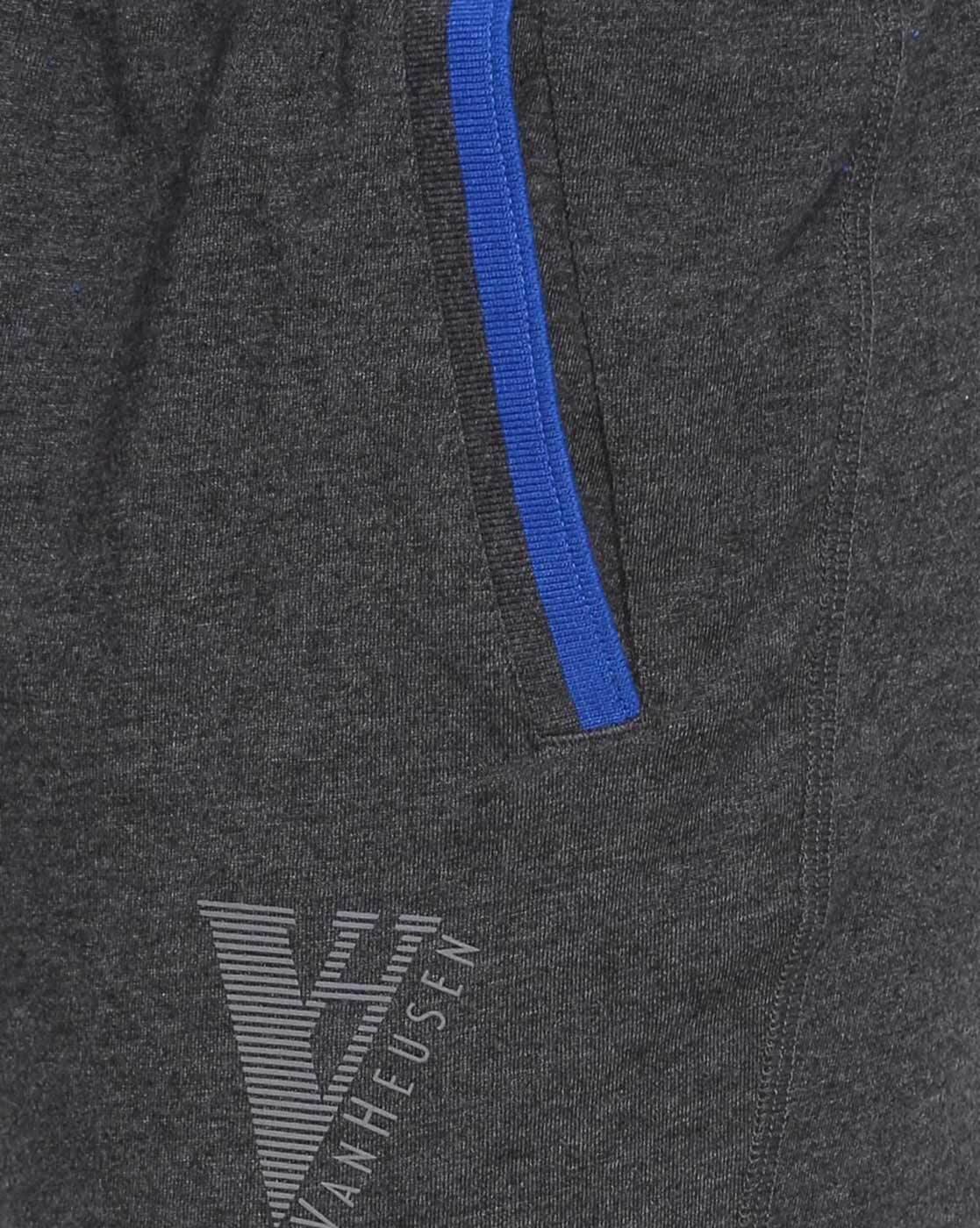 Grey Track Pants for Men by VAN HEUSEN 