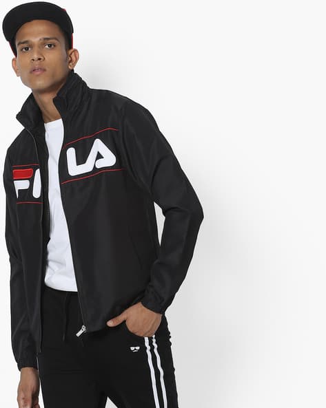Zip-Front Jacket with Stand Collar Zip-Front Jacket with Stand Collar