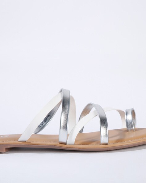 The Contessa Studded Sandal In White • Impressions Online Boutique