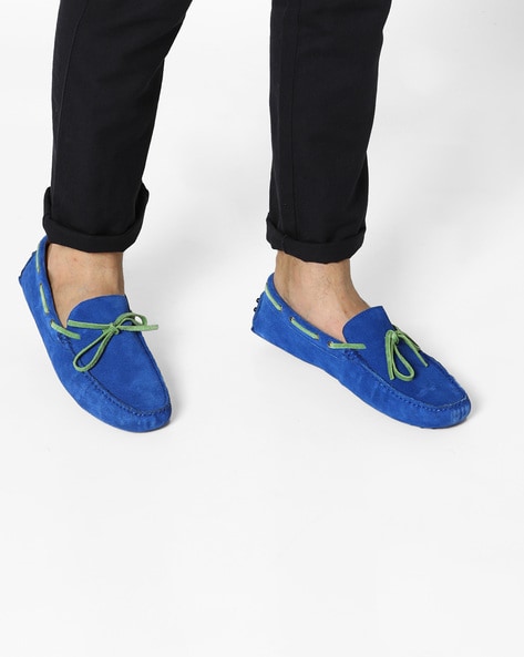 royal blue moccasins