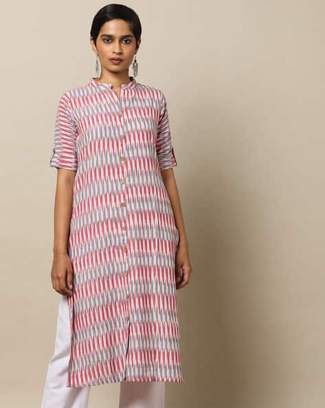 ajio ikat kurti