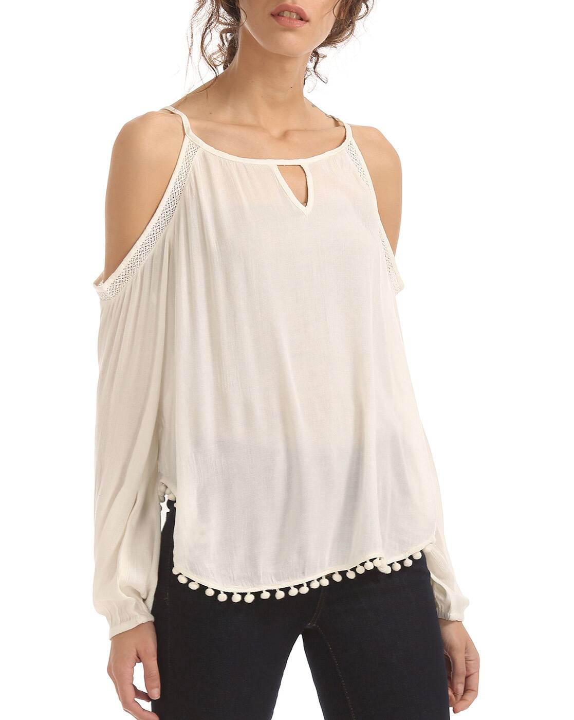 Buy Off-White Tops for Women by 