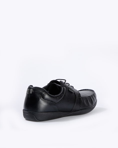 Textured Derby Shoes with Pull-Up Tabs (Image - 1)