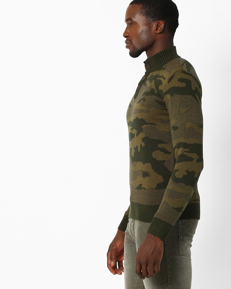 Men's clearance camouflage sweaters