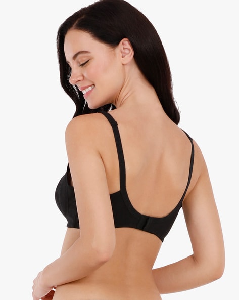 Non-Padded Sports Bra with Transparent Straps