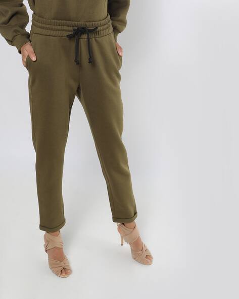 olive track pants