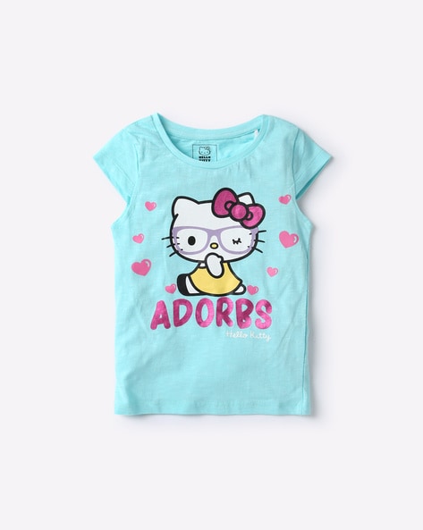 Buy Blue Tshirts For Girls By Hello Kitty Online Ajio Com