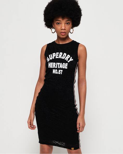 Buy SUPERDRY Blake Lace Boycon Dress with ... Online | Ajio.com