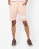 Slim Fit Shorts With Placement Stripes
