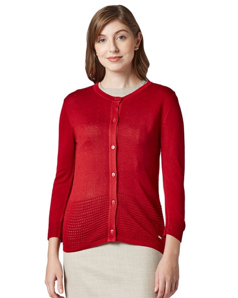 buy red cardigan