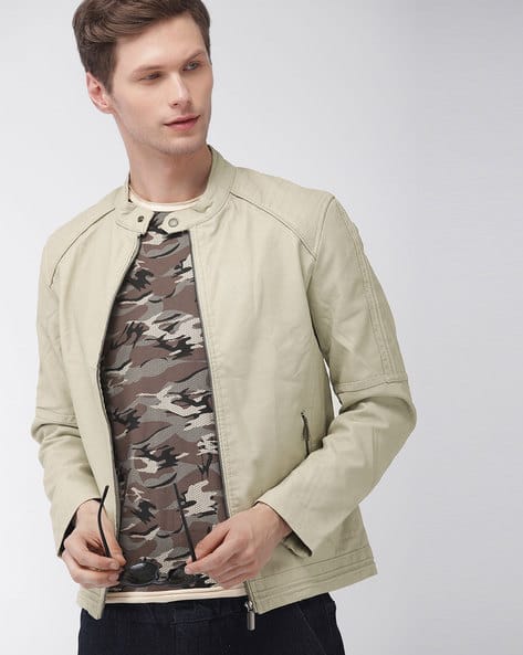 cream jacket for men